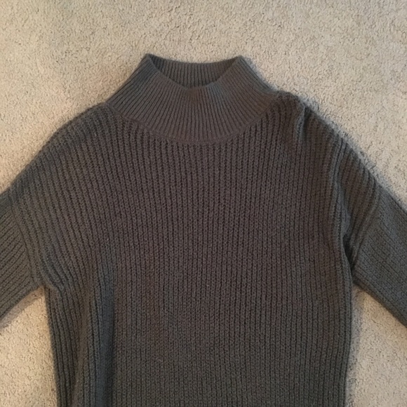 Long olive grey sweater from Nordstrom - Picture 2 of 6